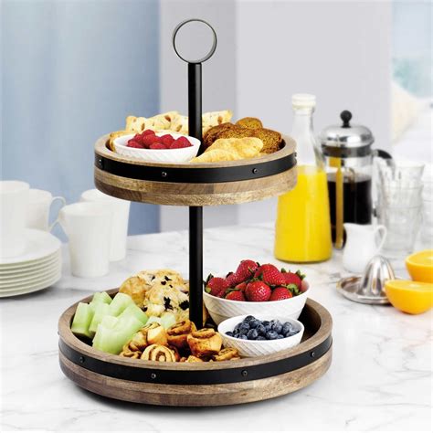 mikasa serving tray|mikasa 2 tier lazy susan.